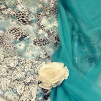 Набор тканей для пошива нарядного платья 6