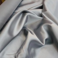 Атлас стрейч светло серый цвет