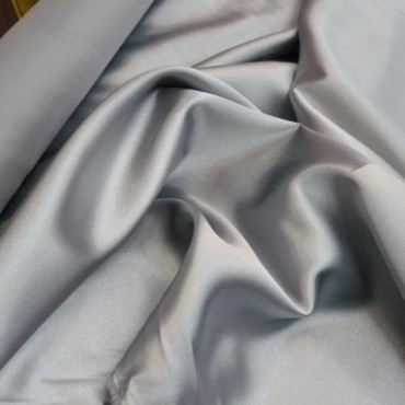 Атлас стрейч светло серый цвет