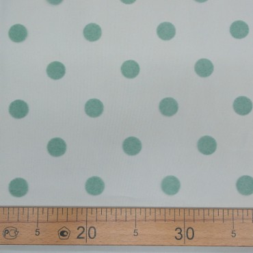 Фатин в горошек цвет мята 54L