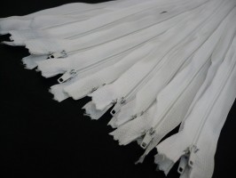 Молния спиральная № 3 - цвет белый