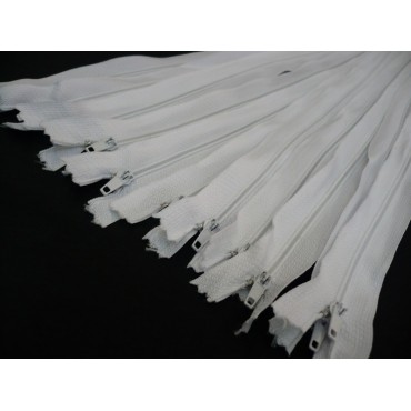 Молния спиральная № 3 - цвет белый