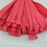 Молния неразъемная 20 см - цвет коралловый