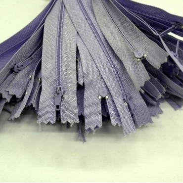 Молния неразъемная 20 см - цвет сиреневый