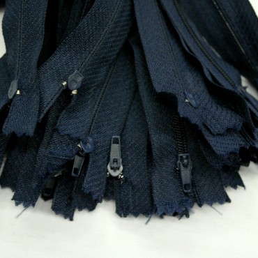 Молния неразъемная 20 см - цвет темно синий