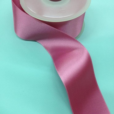 Атласная лента двухсторонняя 48 мм - цвет вялой розы