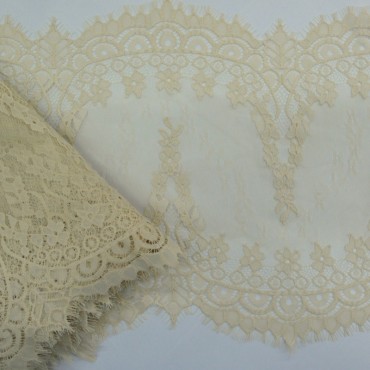 Кружево шантильи цвет капучино