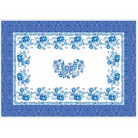 Праздничная Скатерть в стиле - Гжель