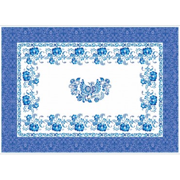 Праздничная Скатерть в стиле - Гжель