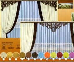 Текстильные ажуры - цвет коричневый