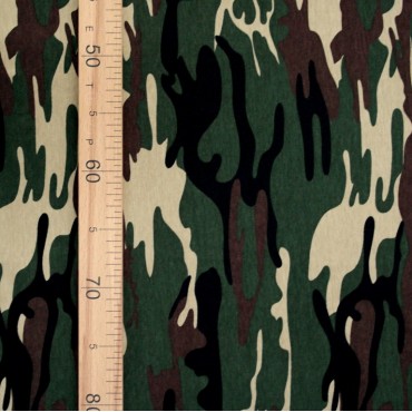 Трикотажное полотно кулирка - милитари 