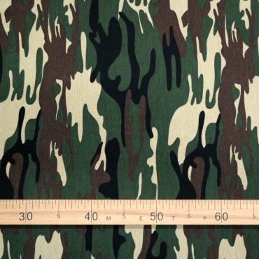 Трикотажное полотно кулирка - милитари 